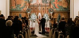 2022 Hurst Wedding in the Christ the King Chapel at ˽ֲ University